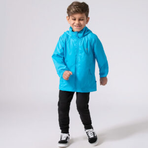 MAC IN A SAC WATERPROOF JACKET FOR KIDS NEON BLUE