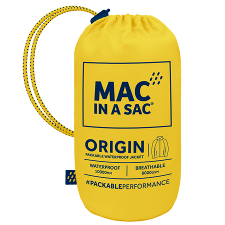 MAC IN A SAC WATERPROOF JACKET ORIGIN 2 YELLOW