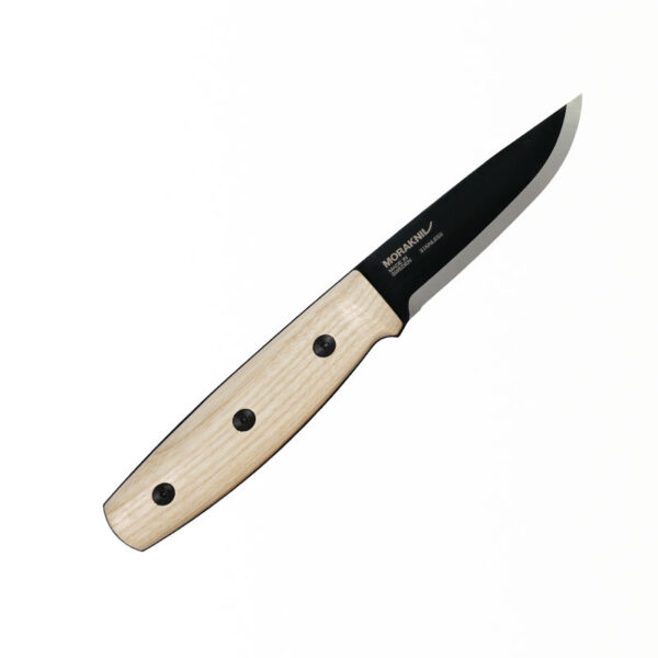 14083 Finn 1 BlackBlade S Ash Wood knife