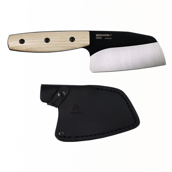 14086 Rombo BlackBlade S Ash Wood knife sheathp02