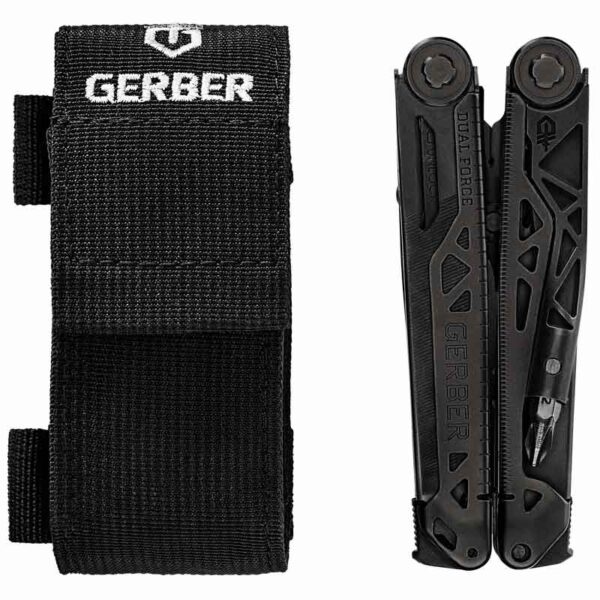 GERBER DUAL FORCE BLACK WITH SHEATH RESIZED