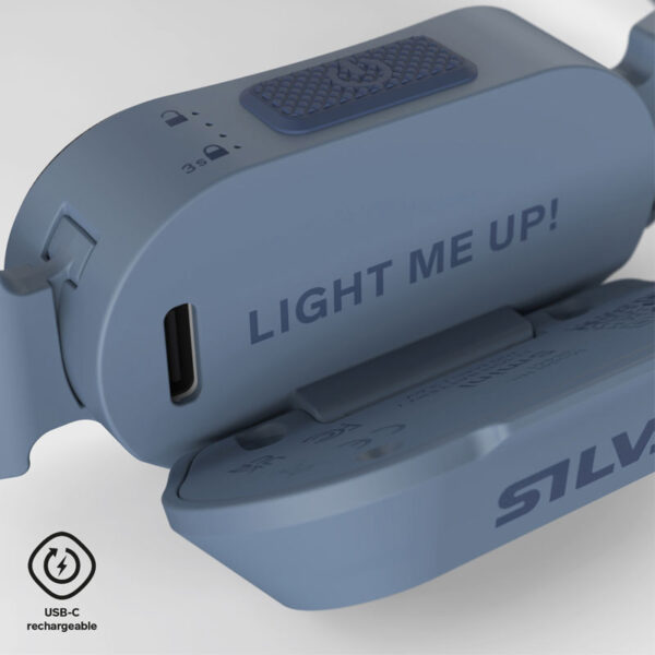 Smini+Fly+Blue_38634_charge+port+GRAPH-RESIZED SILVA SMINI FLY HEADLAMP