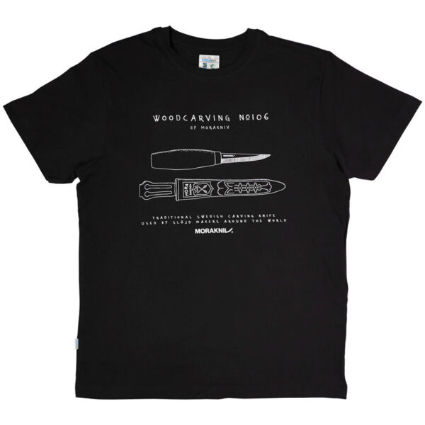 Morakniv-No106-T-shirt-RESIZED MORAKNIV ΜΠΛΟΥΖΑΚΙ WOODCARVING No 106 KNIFE ΜΑΥΡΟ